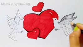 How to Draw a Love Picture.Step by stepeasy draw