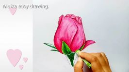 How to Draw a Rose.Step by stepeasy draw