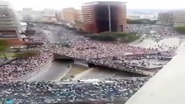 لحظاتی قیام مردم ونزوئلا علیه مادورو، رئیس جمهور ونزوئلا