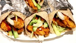 رول سینه مرغ Chicken Wraps with Salad