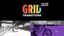 پروژه افترافکت مجموعه ترانزیشن شبکه ای Grid Transitions