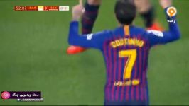 گلها لحظات حساس لیگ اروپا 2019 2018  گل سوم بارسلونا به سویا فیلیپه کوتینیو