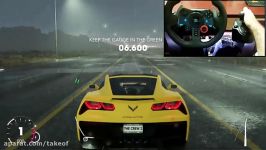 تیک آف مسابقه Drag ماشین Chevrolet Corvette بازی Crew 2