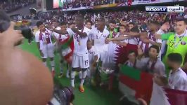 مراسم اهدای مدال جام قهرمانی به تیم ملی قطر