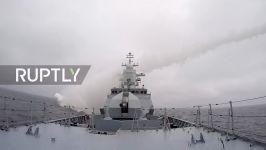 رزمایش موشکی ناوشکن کلاس کوروت ارتش روسیه در دریای بالتیک