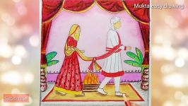 How to draw Indian wedding Bride and Groom.Step by stepeasy draw