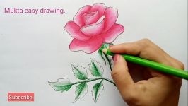 How to draw a rose.Step by stepeasy draw