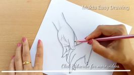 How to draw Holding HandsHolding Hands pencil sketch