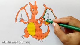 How to Draw The Pokemon Charizard.Step by stepeasy draw