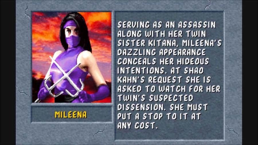 بیوگرافی کوتاه + اندینگ ملینا Mileena در مورتال کمبت 2