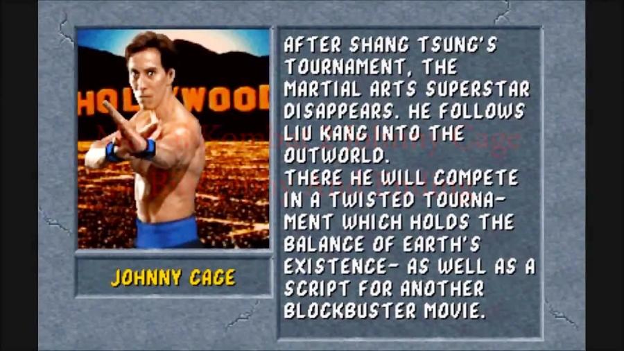 بیوگرافی کوتاه + اندینگ جانی کیج Johnny Cage در مورتال کمبت 2