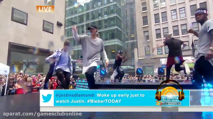 Justin Bieber Where Are You Now Live on Today Show