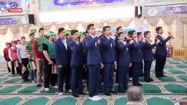 سرود ۱۰۰۰ نفری بچه های مسجد ویژه دهه فجر در بوشهر اجرا شد