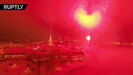 75yrs since Siege of Leningrad ended Dazzling fireworks