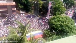 هواداران خوان گوآیدو، رهبر مخالفان دولت ونزوئلا دوباره به خیابان آمدند