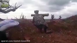 هدف قرار دادن موشک ضد زره ارتش سوریه توسط تروریست‌های جیش العزه