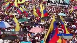 کاراکاس آوردگاه موافقان مخالفان مادورو