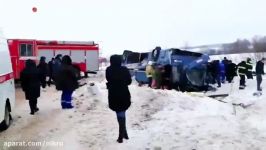واژگونی اتوبوس کودکان در مسکو، ۴ کشته ۲۰ زخمی بر جای گذاشت