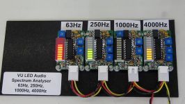 Onstate 4 CH VU LED Audio Spectrum Analyzer test 2