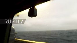 Russia Corvette Stoikiy conducts missile launch during Baltic Sea drills