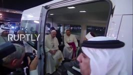 Pope Francis arrives in Abu Dhabi kicks off historic Arabian Peninsula tour