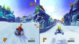 5 دقیقه گیم‌پلی بازی Crash Team Racing Nitro Fueled در حالت اسپلیت‌اسکرین