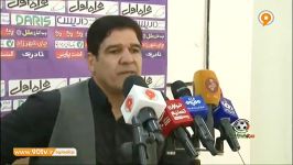 نشست خبری مهاجری بوستانی بعد بازی استقلال خوزستان ماشین سازی