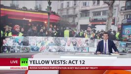 Act 12 Yellow Vests march through Paris honoring injured protesters