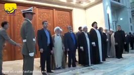 تجدید میثاق رئیس قوه قضائیه مسئولان عالی قضایی حضور یادگار امام