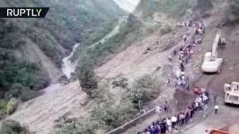 Mudslide sweeps people away as they try to cross mountain pass in Bolivia