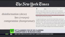 ‘Corruption is in Russia’s DNA’ NYT opinion piece slammed for ‘xenophobia’