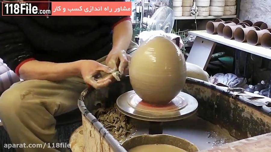 ساخت تخم مرغ سفالی برای سفره هفت سین