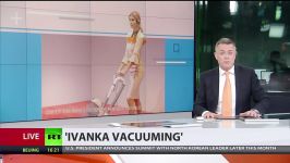 ‘Art stimulates debate’ v ‘Mere hypocrisy’ ‘Ivanka vacuuming’