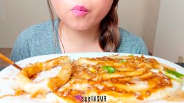 ASMR WIDE Flat Rice Noodles + Oyster Sauce 猪肠粉 먹방 Bánh cuốn 2nd edition