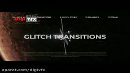 دانلود رایگان بسته ترنزیشن آماده نویز مخصوص افترافکت Glitch Transitions