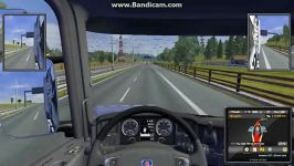 رانندگی من در euro truck simulator 2 اسکانیا
