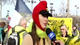 درگیری های خونین جلیقه زردها پلیس مقابل پارلمان فرانسه