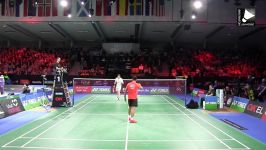 مسابقه بدمینتون بین Lin Dan Victor Axelsen بصورت Nice Angle