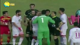 گل های بازی فولاد ، پرسپولیس درگیری شدید جنجالی علیرضا بیرانوند