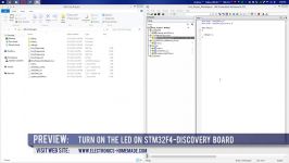 STM32F4 Tutorial How to turn on LED on STM32F4 Discovery board using IAR IDE