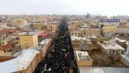 تصاویر هوایی راهپیمایی ۲۲ بهمن ۹۷ در ارومیه