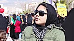 مردم ایلام علت حضور خود در راهپیمایی 22 بهمن می گویند
