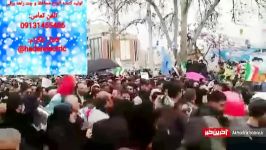 حضور رئیس جمهور حسن روحانی در راهپیمایی 22 بهمن چهلمین سالگرد پیروزی انقلاب اسلا