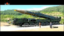 لحظه شلیک موشک بالستیک هواسانگ 14 کره شمالی قابلیت حمل کلاهک هسته ای