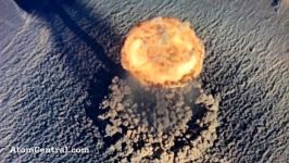 انفجار هسته ای  تصاویری قدرت انفجار بمب اتمی کره شمالی