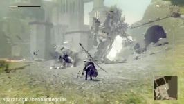 Nier Automata گیم پلی سوم شخص+پلتفرمینگ