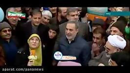 حضور وزیر آموزش پرورش در جمع راهپیمایان جشن انقلاب اسلامی