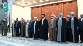 تجدید میثاق رئیس قوه قضاییه مسئولان عالی قضایی حضور یادگار امام