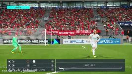 گل بسییار زیبا سلطان زلاتان ابراهیمویج در pes 2018 توسط خودم