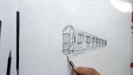 How To Draw 3D Train and Tunnel  easy 3d trick art drawing